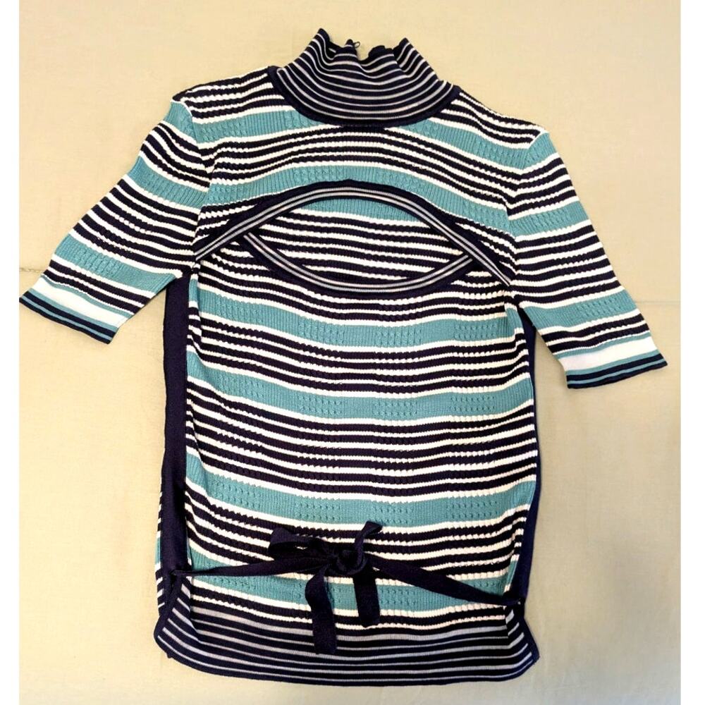 Fendi Silk Knit Peek-A-Boo Pullover Sweater